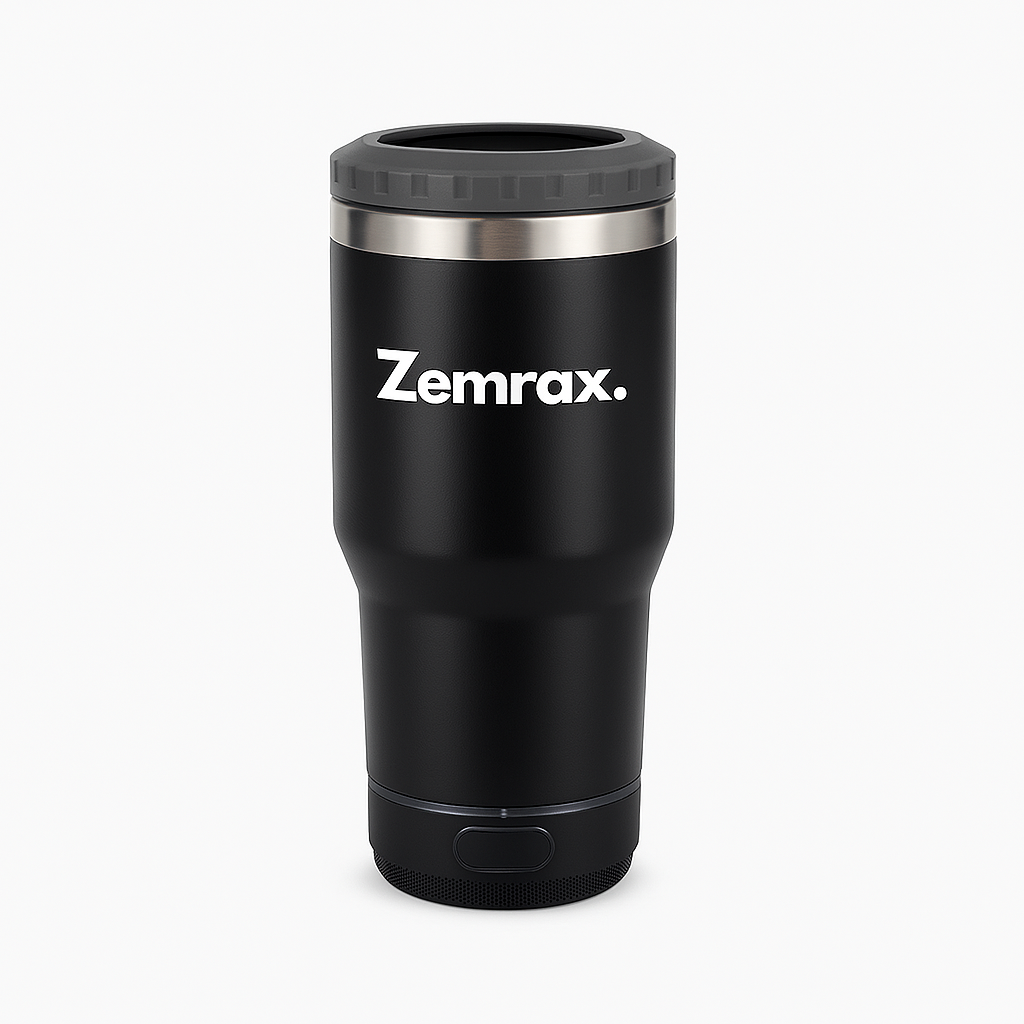 Zemrax 4-in-1 Drink Tumbler with Bluetooth Speaker