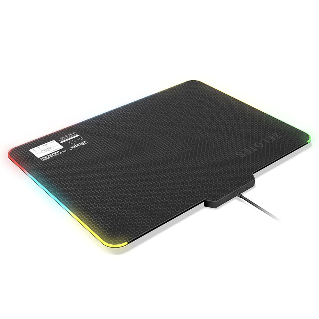 P-17 LED Coloured Luminous Gaming Mousepad Zelotes 25 cm x 35 cm