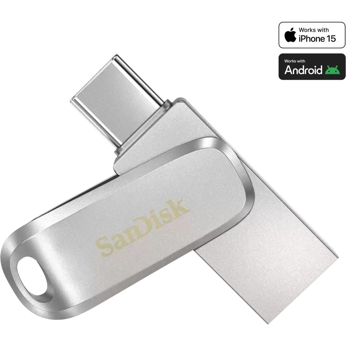 SanDisk 128GB Ultra Dual Drive Luxe USB-A / USB-C 3.2 Flash Drive