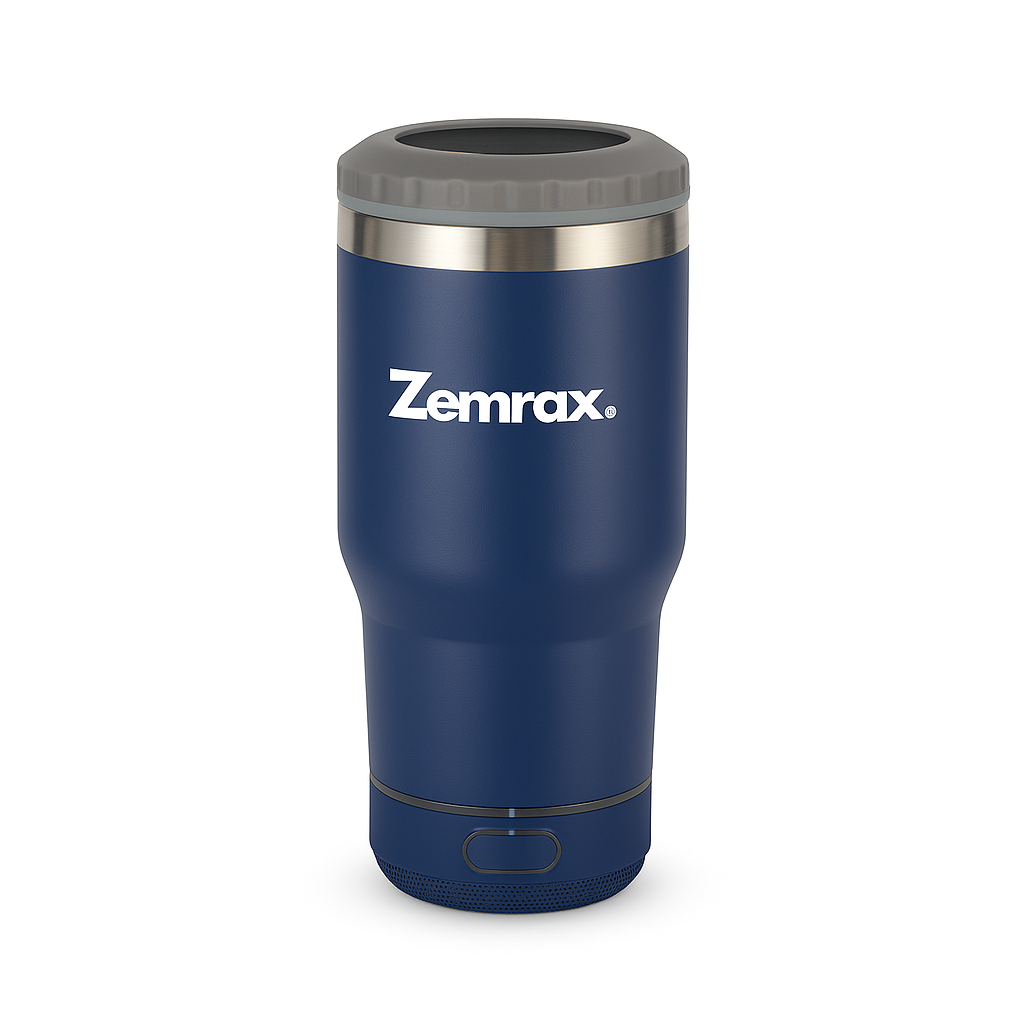 Zemrax 4-in-1 Drink Tumbler with Bluetooth Speaker