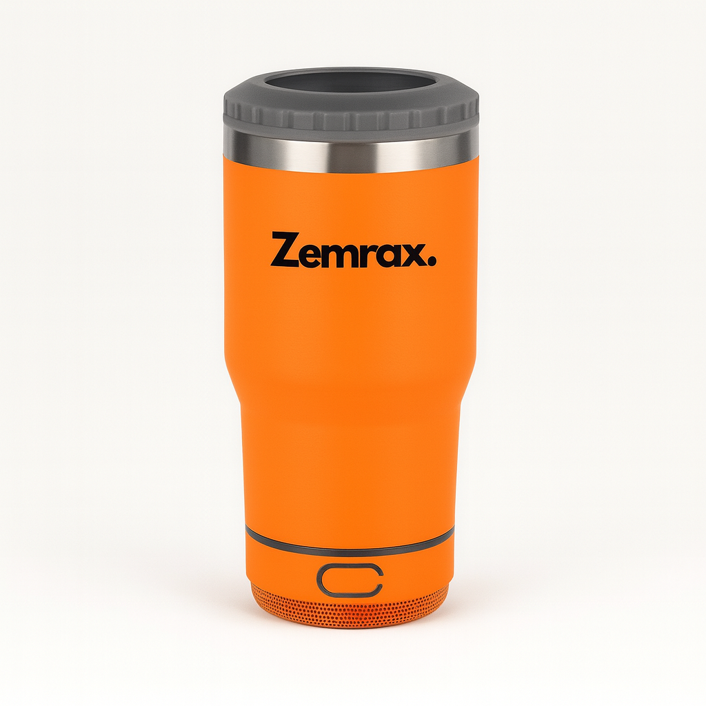Zemrax 4-in-1 Drink Tumbler with Bluetooth Speaker