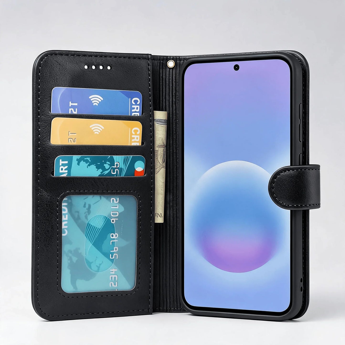 Samsung Galaxy A26 Book Flip Case Leather Wallet
