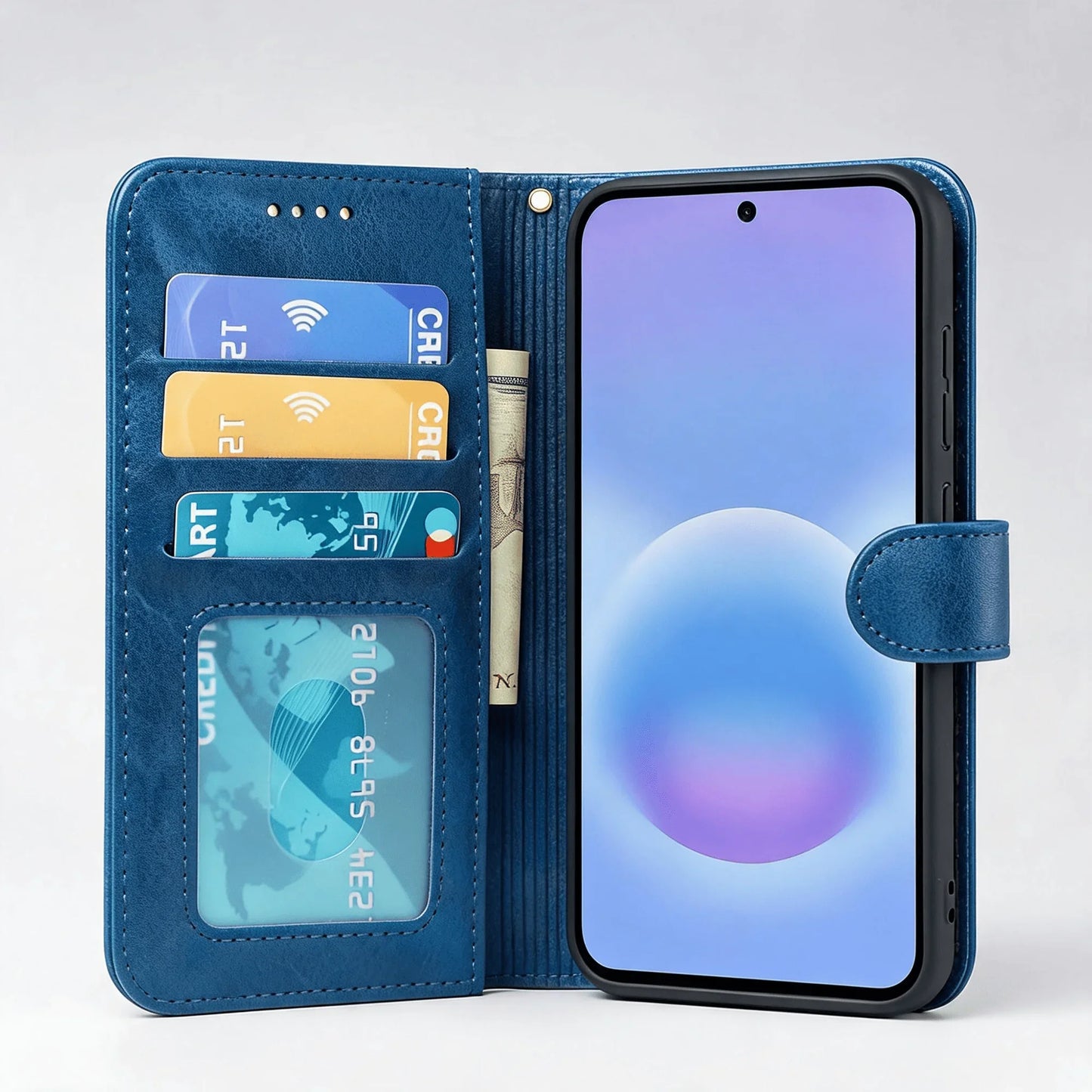 Samsung Galaxy A26 Book Flip Case Leather Wallet