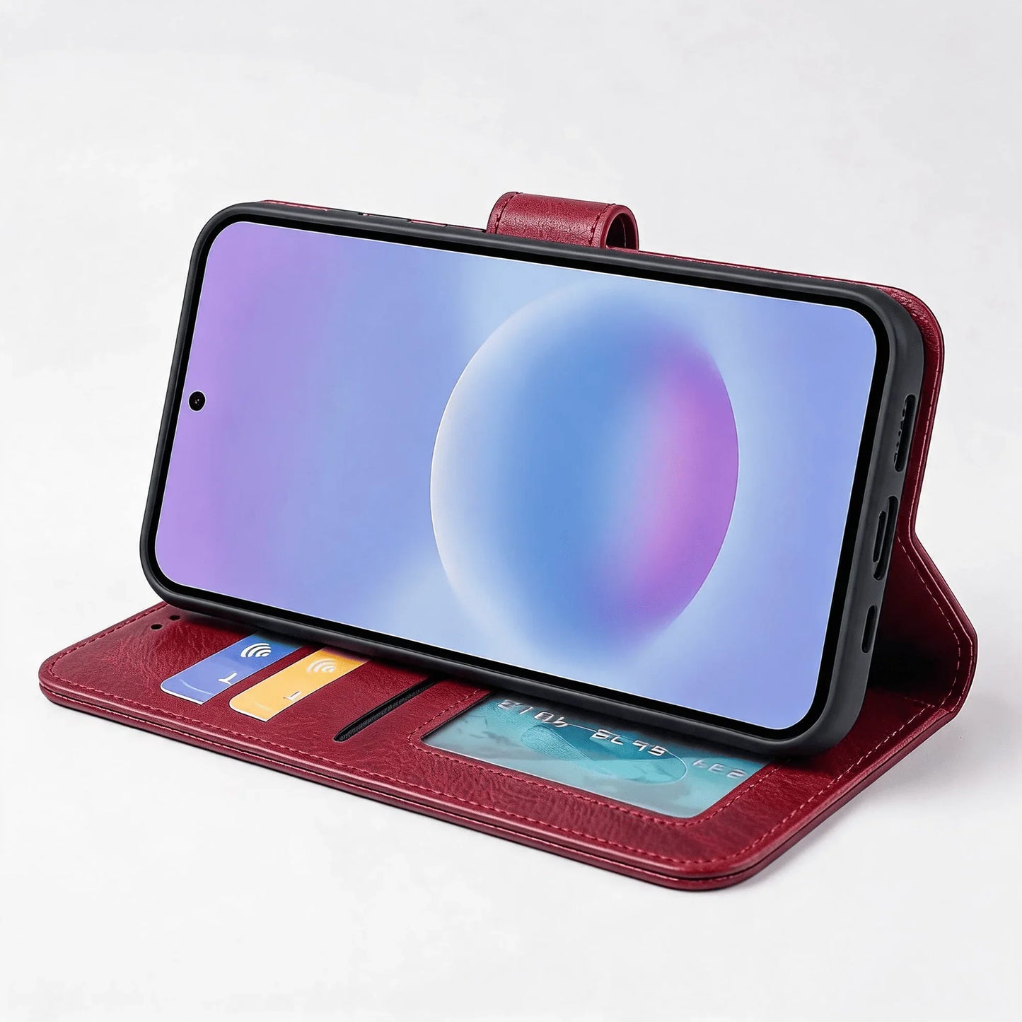 Samsung Galaxy A26 Book Flip Case Leather Wallet