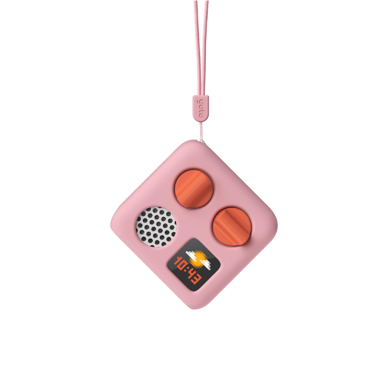 Yoto Mini Adventure Jacket Think Pink & Wrist Lanyard — Protective Silicone Sleeve for Kids Mini Audio Player