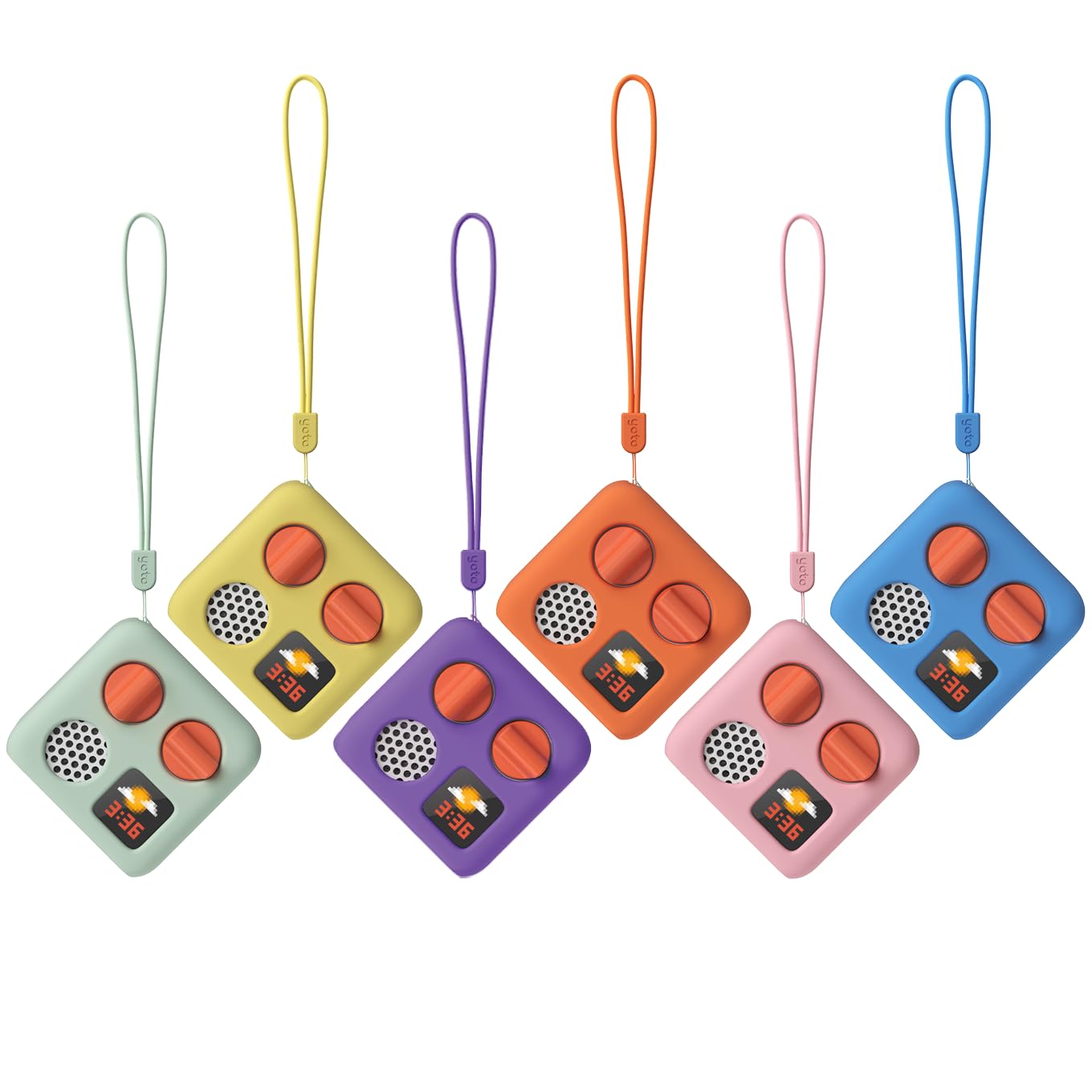 Yoto Mini Adventure Jacket Think Pink & Wrist Lanyard — Protective Silicone Sleeve for Kids Mini Audio Player